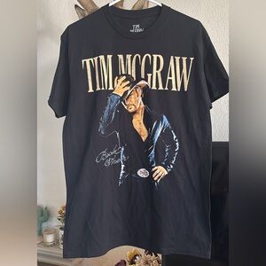 Tim McGraw Black Graphic T-Shirt